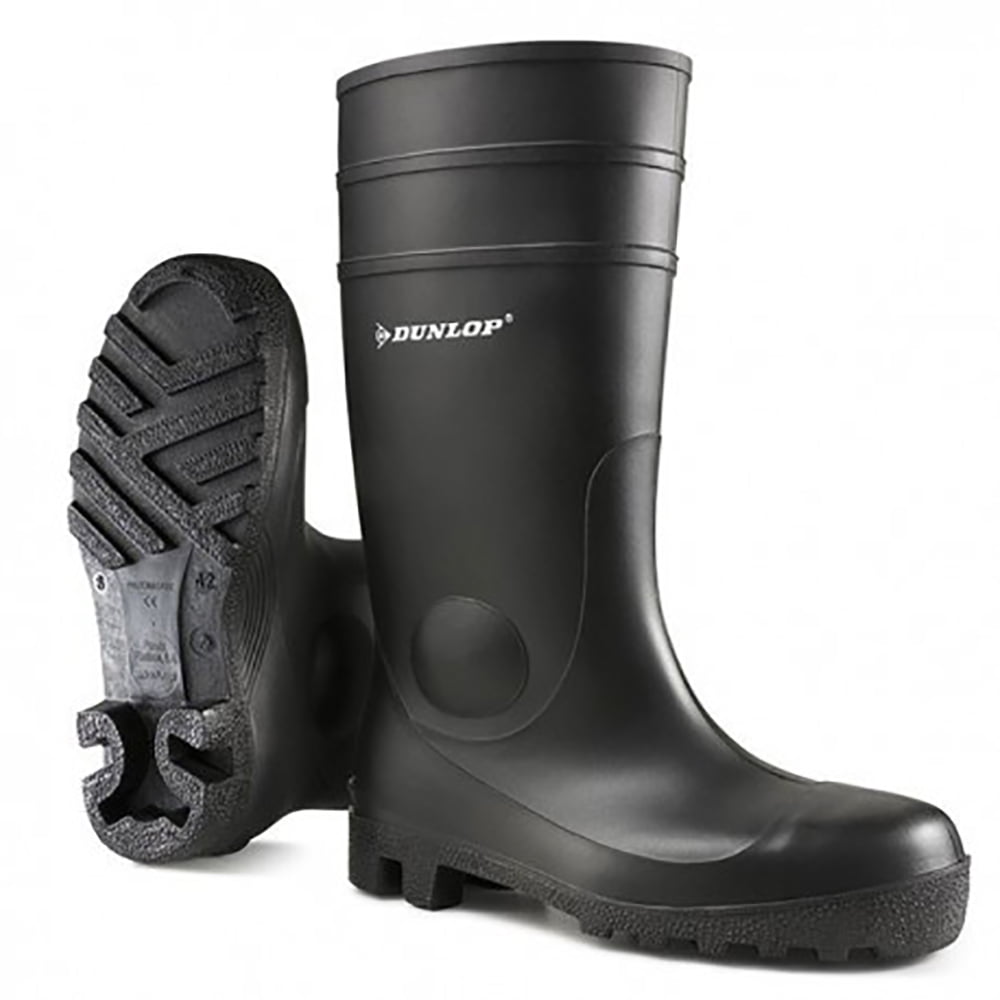 Bottes De Sécurité Dunlop JobGuard S5 - Bout Et Semelle Acier, Antidérapantes SRC, Confort Snug-fit, Jaune - 11